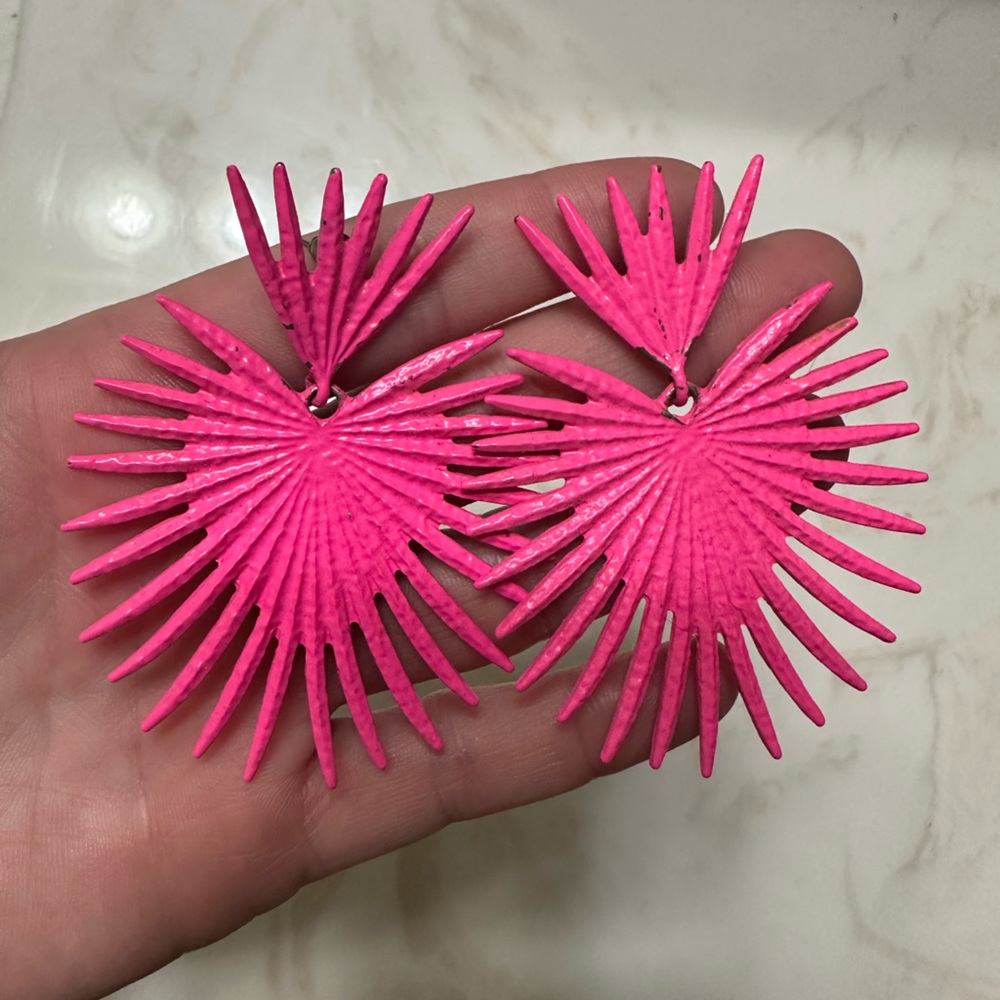 Pink Statement Boutique Earrings